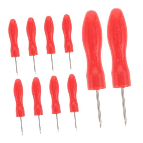 Didiseaon Stainless Steel Glue Bottle Opening Needles 10pcs Nozzle Piercing Needles for Lash Extension Professionals