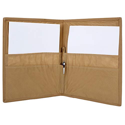 Image of FutureX Printed Fabric File Folders for Certificates, Document Holder, Jute Conference Folder (Size: A4,Royal White, Pack of 2)