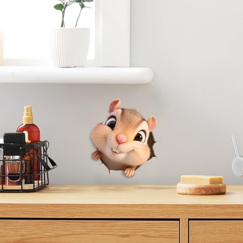 Vinilo decorativo 3D adhesivo desmontable para pared miniatura 1