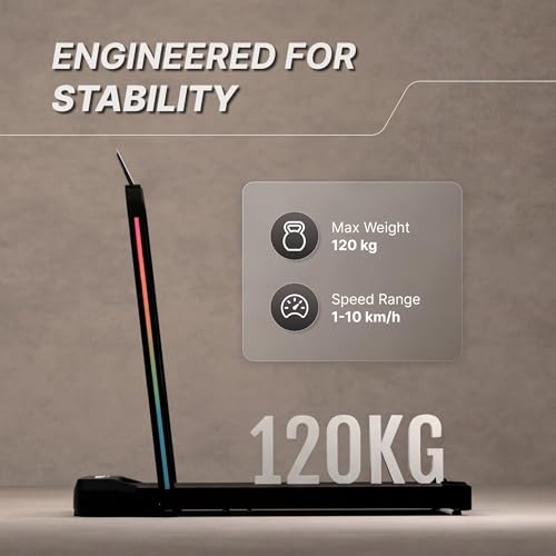 Image of Cult Walking pad Prime Treadmill (3.5HP Peak Power) Compact & Foldable Under Desk DC Motor Treadmill | Max Weight: 120kg | Home use with Remote Control