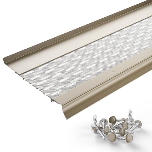 Image of Micromesh Gutter Guards, 6 Inch, 35 FT, Sandcastle