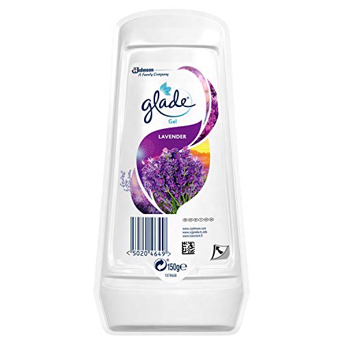 Glade Solid Gel Air Freshener Odour Eliminator for Home & Bathroom Lavender 150g