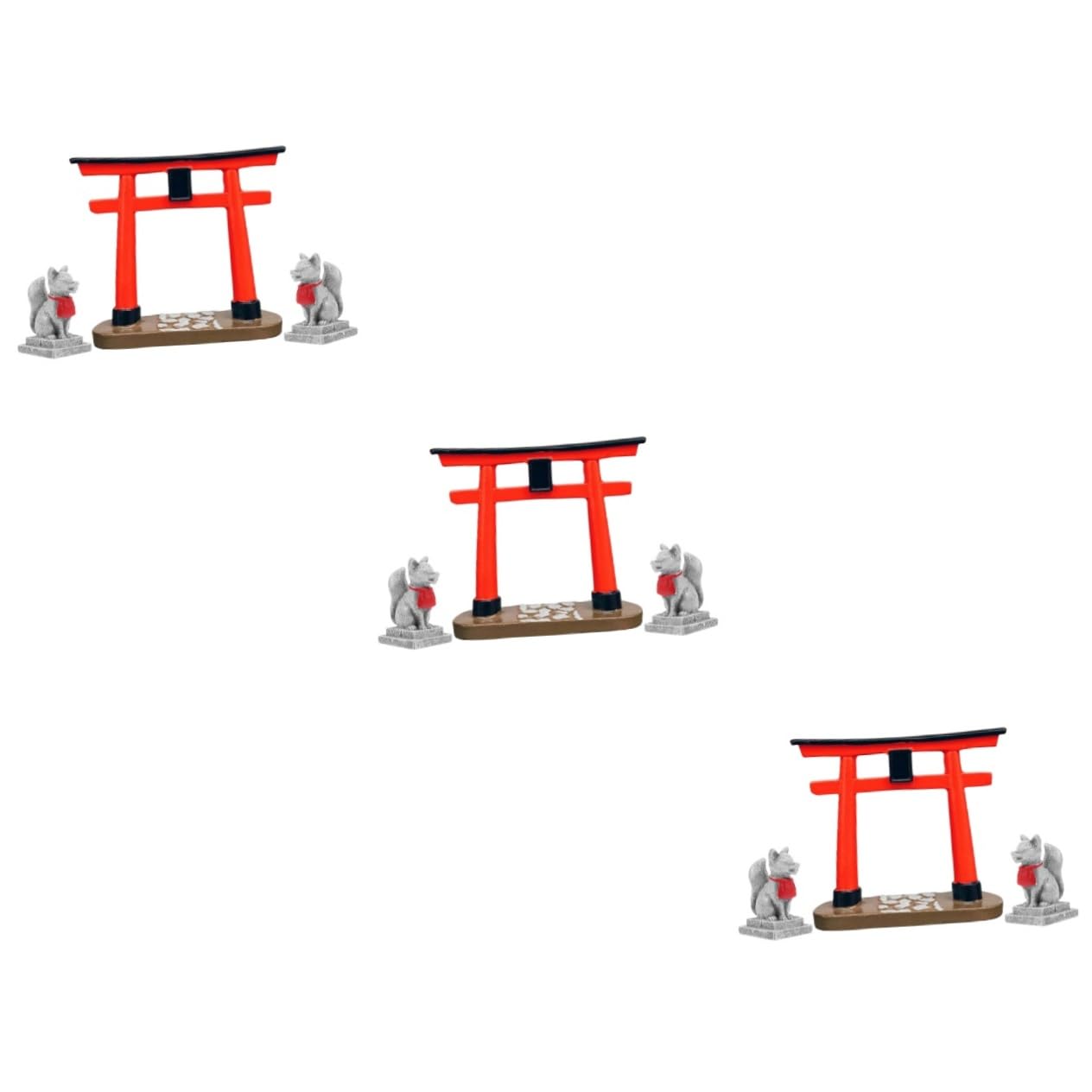 Mikikit 3 Set Di Decorazioni Per Santuari Giapponesi Kit Per Terrari Decorazioni Per Acquari Accessori Per Rettili Portavasi Per Piante Piscina Geco Sfondo Per Acquario