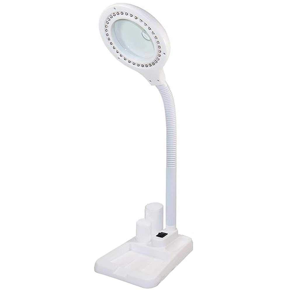 Led Magnifying Lamp, 5 X 10X Magnifier and Table amp; Desk Lamp, Portable Adjustable Magnifying Glass with Light for Seniors Readin Reading lamp