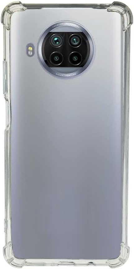 QUITECO Funda Transparente para Xiaomi Mi 10T Lite 5G, Carcasa Protectora Antigolpes, Protección de Bordes con Esquinas Reforzadas