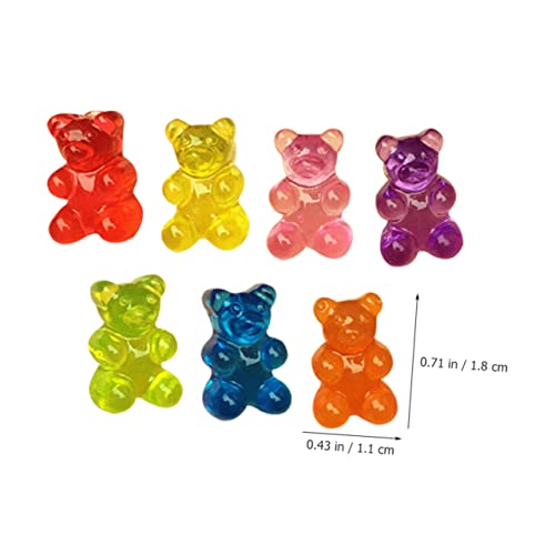 Clous d'oreilles ours colorés POPETPOP (7 paires) en alliage léger pour femme - 4