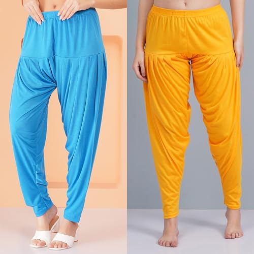 Image of Buy That Trendz Patiala Salwar for Women Relaxed Fit Viscose Patiyala Salwar Harem Bottom Pants