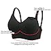 Stelle Nursing Bras Maternity Bra for Breastfeeding Pregnancy Wireless Bralette with Pads, Extenders & Clips (Black+Beige+Rose Pink,L)