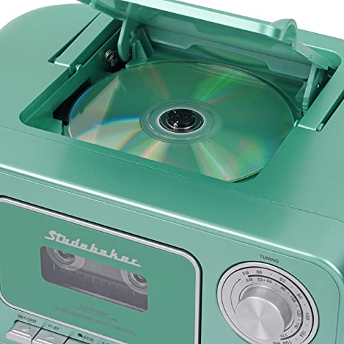 Image of Studebaker SB2135BTTS Portable Stereo CD Player with Bluetooth, AM /FM Stereo Radio and Cassette Player /Recorder