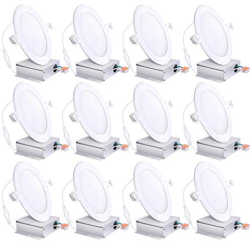 6" Ultra-Thin Led Recessed Lights 5000K Daylight Bbounder Dimmable Ceiling Light Downlight
