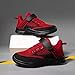 Generic Girls Tennis Shoes Boys Sneakers Kids Knitted Running Shoes Breathable Lightweight Fashion Casual Sports Mesh Shoes Red
