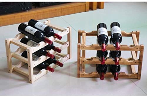 Soporte de vino de madera para 12 botellas miniatura 4