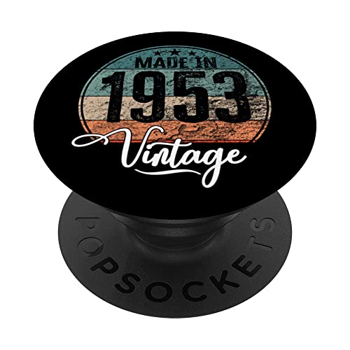 Cumpleaños Vintage Año de nacimiento 1953 Cumpleaños bday PopSockets PopGrip Intercambiable