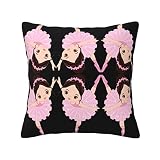 EWMAR Little Ballerina Dancing Girl Throw Pillow Covers Cushion Decorative Pillowcases for Sofa Couc