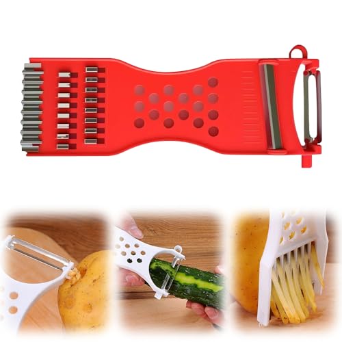 Vegetable Chopper, 2025 New 6-in-1 Multifunctional Potato Peeler,...