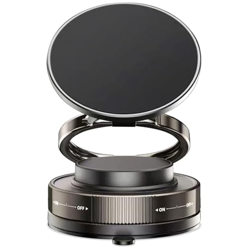 MARUVI Vacuum Magnetic Phone Holder for Car,2800gf Strong Magnetic Phone Mount,360° Adjustable & Reinforced Suction Cup for Dashboard/Mirror
