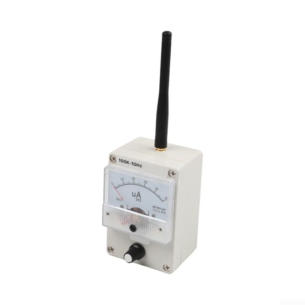 Feldstärkemessgerät 100K-1GHz RF Signal Pegelmesser für Spektrumanalysator mit Nadelanzeige und Dämpfungsfunktion