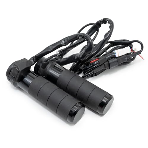 Heizgriffe Titan-X mit integriertem Schalter für Harley Davidson, schwarz