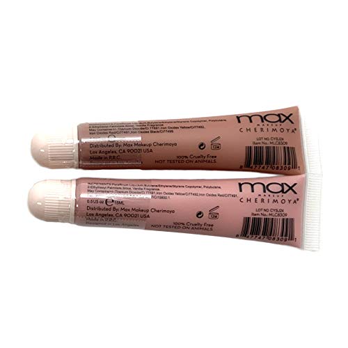 Cherimoya Max Makeup Clear Lip Polish Bulk (36 Pieces) Nude Shades #TOP1