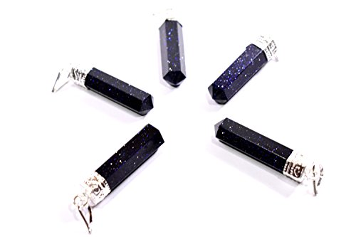 Cristal semi-précieux pendentif Sitara pour lithothérapie et mode 5 pièces