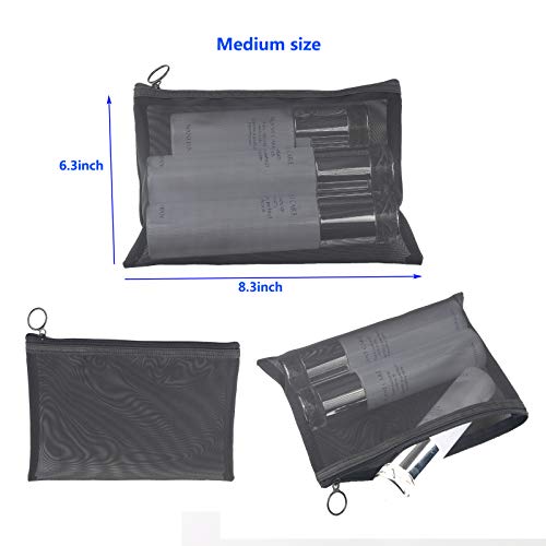 3PCS Small Zipper Bags for Purse, Mini Zippered Pouches for Makeup Cosmetic, Luggage Accessories for Travel - Thumbnail 4