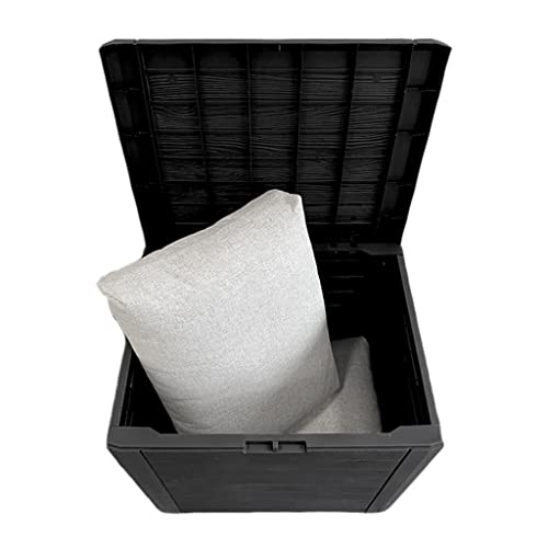 Kreher Kompakte Kissenbox/Aufbewahrungsbox in Anthrazit mit 140 Liter Volumen. Robust, abwaschbar und einfach im Aufbau! – Bild 5