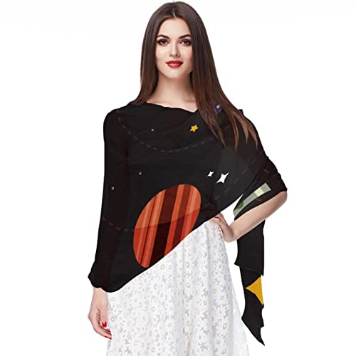 Foulard mousseline soie alien fusée idéal pour sublimer vos soirées