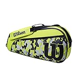 Wilson Tennis-Schlägertasche Junior, Für bis zu 3 Schläger, Polyester