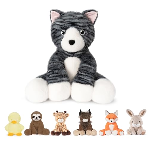 Image of Niuniu Daddy Weighted Stuffed Animals, 14 in 3.5 lbs Cat Plush Toy Lap Pad