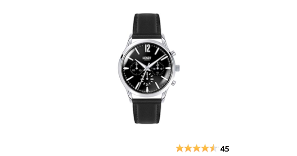 Amazon.co.jp: ヘンリーロンドン エッジウェア 41mm クロノ ユニ