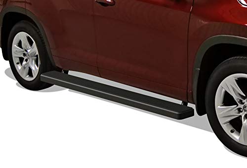 Estribos negros de acero inoxidable 6in para Highlander miniatura 4