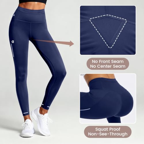 Image of Running Leggings for Women High Waisted Compression Pants for Yoga Workout
