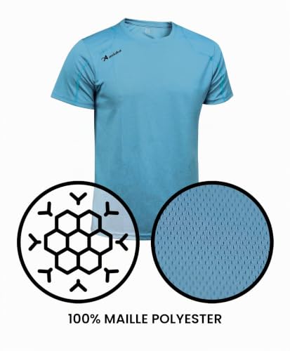 Asioka 75/09 T-Shirt à Manches Courtes Unisexe Adulte XL Turquoise – vue 7