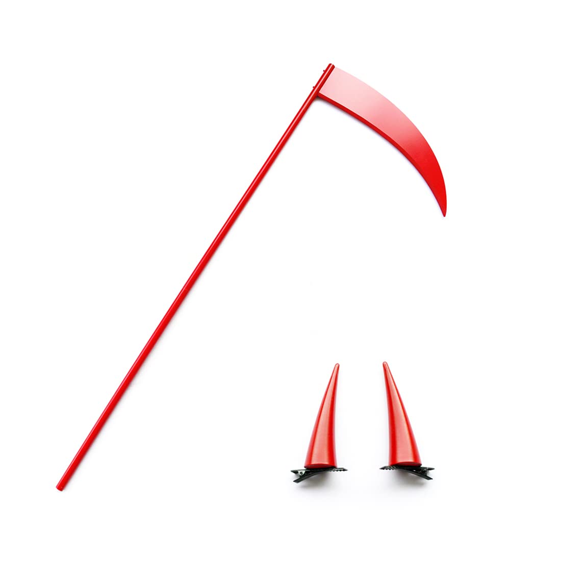 Cosplay Props for Adults, 180cm Anime Chainsaw Man Power Blood Demon Scythe Weapon & Headwear, Costume Accessory for Halloween, Carnival, Stage Performance, and Party