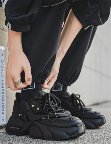 FLASHOON 10cm 身長アップ シークレットシューズ メンズ ビジネスシューズ インソール 厚底スニーカー 地雷系 量産型 レースアップシューズ シークレットブーツ の商品画像 7