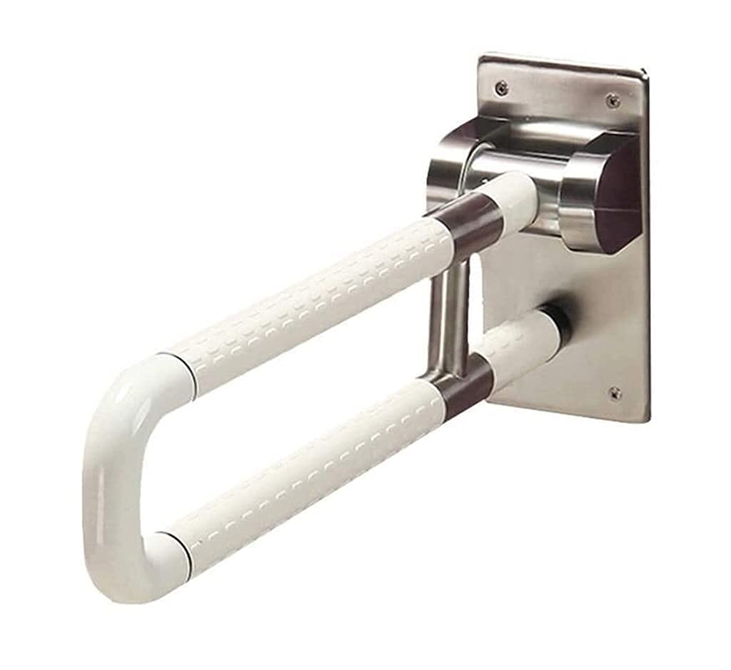 Barre d'attraction pliante pour toilettes et salle de bain en acier inoxydable 304
