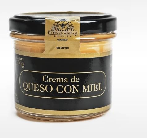 Crema de Queso con Miel FLORALIA | Tarro 100 gr | Alimento gourmet natural