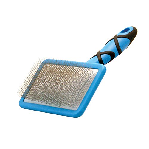 GROOM PROFESSIONAL Flat Slicker Dog Brush - Dematting Slicker Brush for Soft Coats - Avoids Coat Breakages - Large