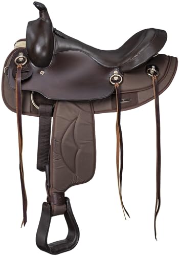 Selle de randonnée Western hybride ST-0050 marron en taille 30,5 à 45,7 cm