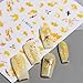 6 Sheets Fall Nail Art Stickers Autumn 3D Self-Adhesive Nail Decals Thanksgiving Nail Supplies Flash Gold Maple Leaf Hazelnut Pumpkin Nail Accessories for Women Girls DIY Manicure Decoration