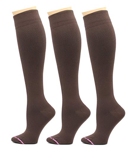Image of Dr. Motion 3 Pairs Light Summer Bright Fun Graduated Compression Women's Knee-Hi Socks