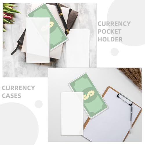 Estuche plástico para billetes 8 piezas transparente miniatura 4
