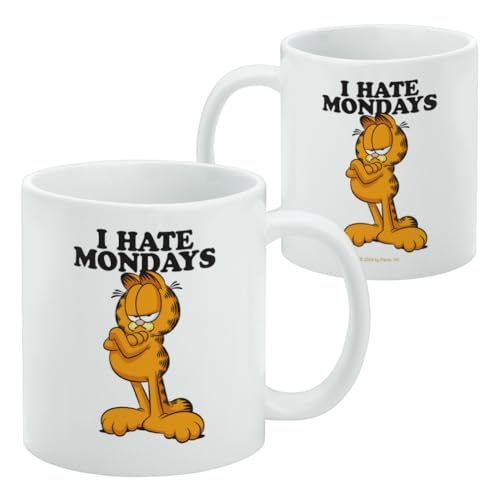 Taza de cerámica Garfield I Hate Mondays 11oz blanca miniatura 2