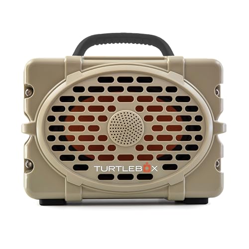 Image of Turtlebox Original Gen 3: Portable Outdoor Bluetooth Speaker - Ultra-Loud (120dB), Waterproof (IP67), Rugged, Impact-Resistant, 3-Day Battery | Party Mode: Unlimited Pairing Stereo, Tan /Gray