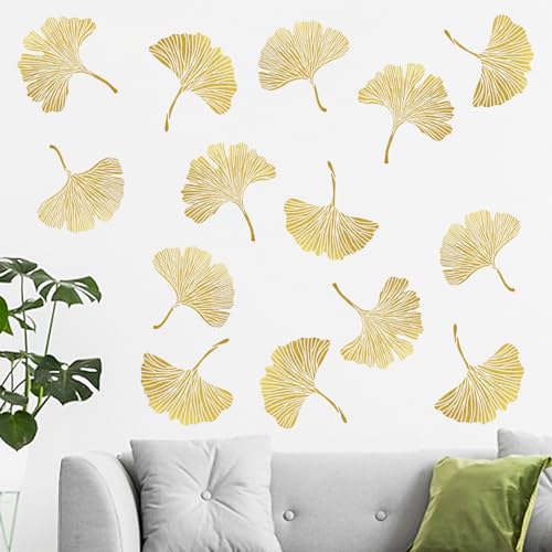 Ginkgo Leaf Vinyl Wall Decals