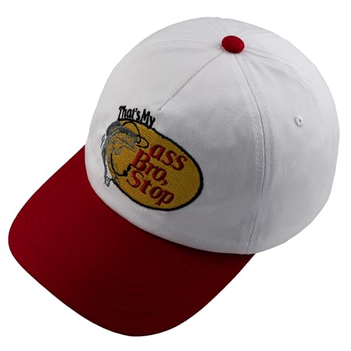 Image of That's My Ass Bro,Stop Trucker Cap Embroidery Fishing Foam Mesh Hat - Funny Naughty Snapback Truck Hat Baseball Cap