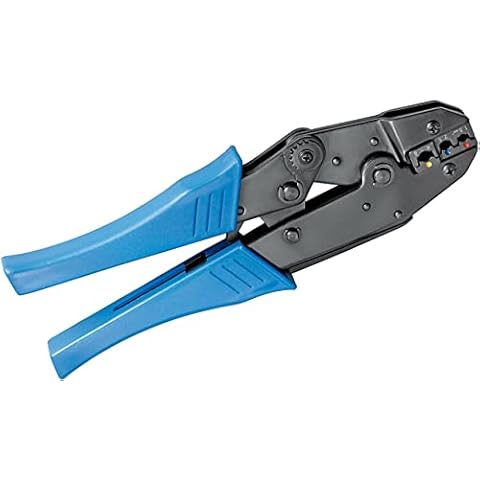 Fixpoint 11790 Crimping tool for insulated cable lugs professional design, blue, 1x Cover