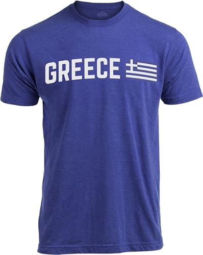 Ann Arbor T-shirt Co. Greece Tee Shirt | Greek Pride Aegean Hellada T-Shirt for Men Women -...