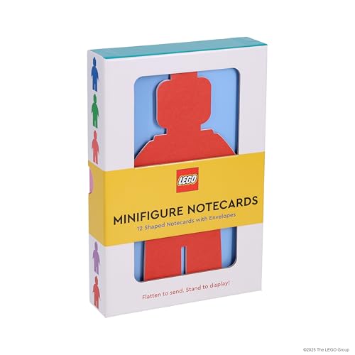 Image of LEGO Minifigure Notecards: 12 Shaped Notecards with Envelopes
