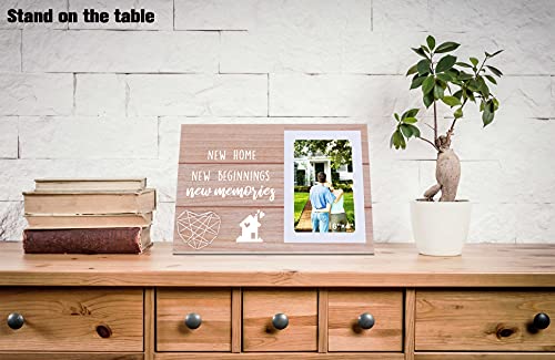 Housewarming Photo Frame Gifts - First New Home House Homeowner Gifts Real Estate Gifts From Agent For Client Congratulations-Congrats Sweet Home Party-New Home New Beginnings New Memories-Picture Frame Gift #TOP1